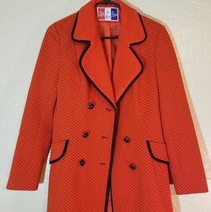 Vintage Lilli Ann orange coat